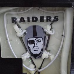 Brand New Las Vegas Raiders 2018 Collectible Glass Neon Tubbing  Logo Desk Lamp 
