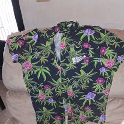 Floral Print "Your Highness" Button Down Shirt