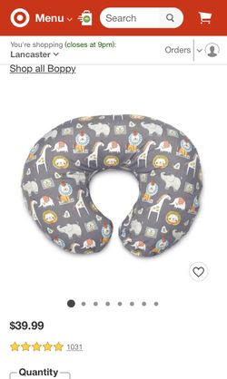 Boppy pillow used