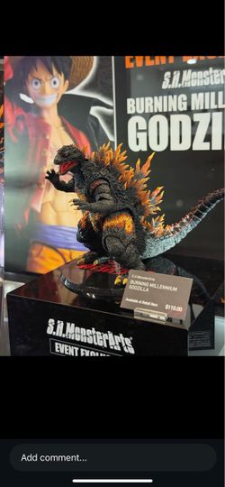 S.H. MonsterArts Burning Millennium Godzilla Figure