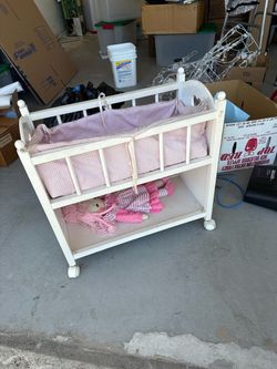 Doll crib (free) solid wood