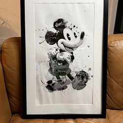 Portrait, Watercolor Of A Large Mouse