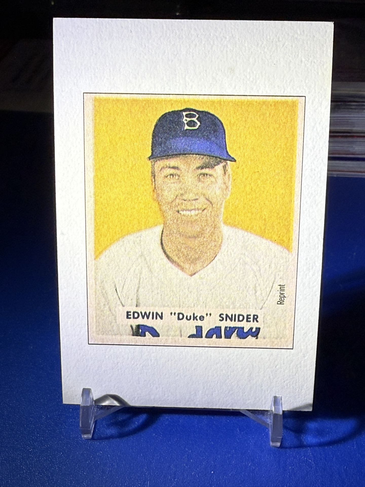 Duke Snider 1989 Bowman Sweepstakes Card Vintage Jumbo Card Licensed Reprint