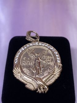 14K Eagle Pendant 
