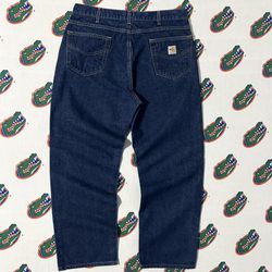 Mens Vintage VTG Y2K 90s Carhartt Fire Resistant Denim Jeans Size 36 x 30 