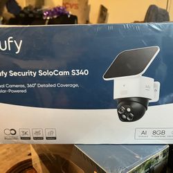 eufy Security SoloCam S340 Solar Security Cameras Wireless Outdoor Cameras for Home