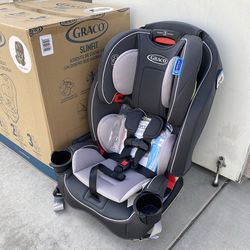 (NEW) $145 Graco Slimfit 3 in 1 Car Seat, Slim & Comfy Design Saves Space for Child 5 to 100lbs, Redmond 