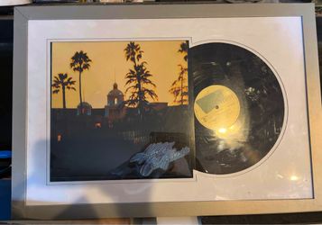 Eagles Album Hotel California in a frame