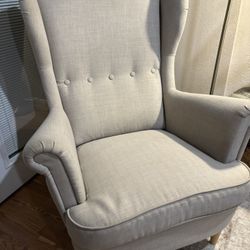 Light Gray IKEA Strandmon Wing Chair