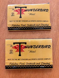 1962 Thunderbird Motel Vintage Matches