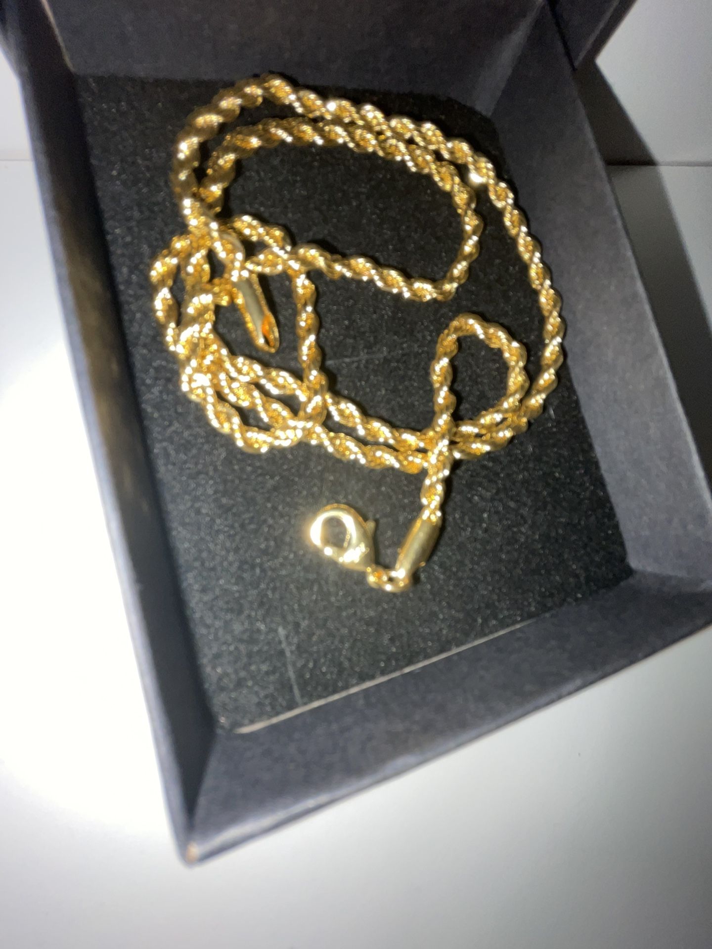Gold Rope Chain 2k 24k Gold Rope Chain for Sale in Hacienda Heights, CA - OfferUp