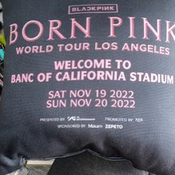 Born Pink Black Pink World Tour Pillow 