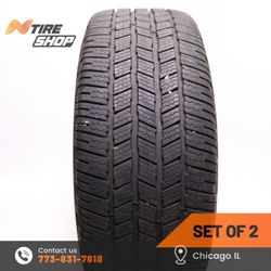 Pair of 2 Used 10.5/32    285/45R22  114H  Michelin  Defender LTX M/S 2