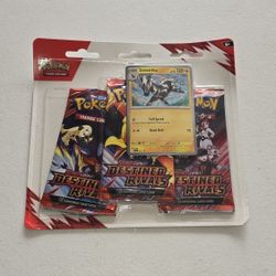 Brand New Pokemon Destined Rivals 3 Pack Blister 