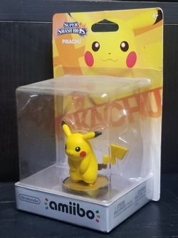Super Smash Bros Pikachu Amiibo Pokemon NIB