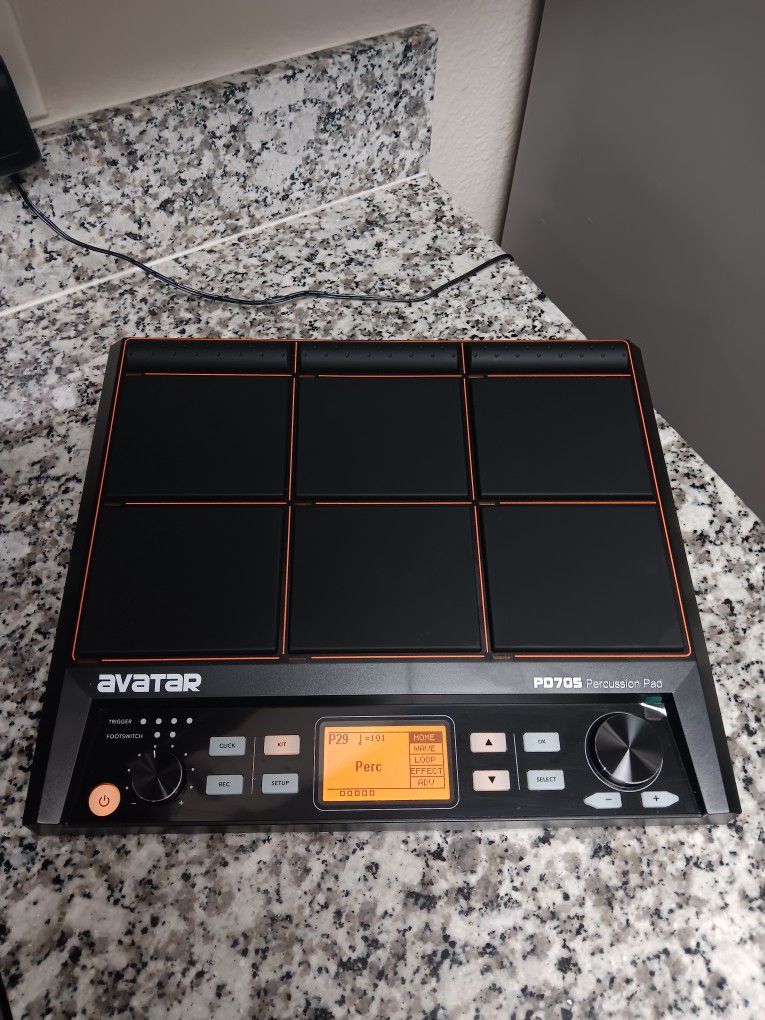 HXW PD705 Percussion Sample Pad 9 Trigger Electric DRUM PAD 
