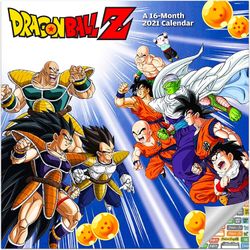 Dragon Ball Z Calendar 2021 Set Deluxe With Over 100 Stickers 
