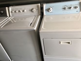 Kenmore Elite top load washer and gas dryer combo super capacity plus