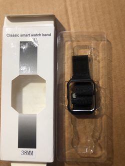 Replacement band Magnetic mesh band for Apple Watch 38mm black