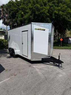 Hook & Line 7 x 16 Enclosed Trailer 10k