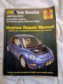 1(contact info removed)  VW New Beetle  Haynes Repair Manual