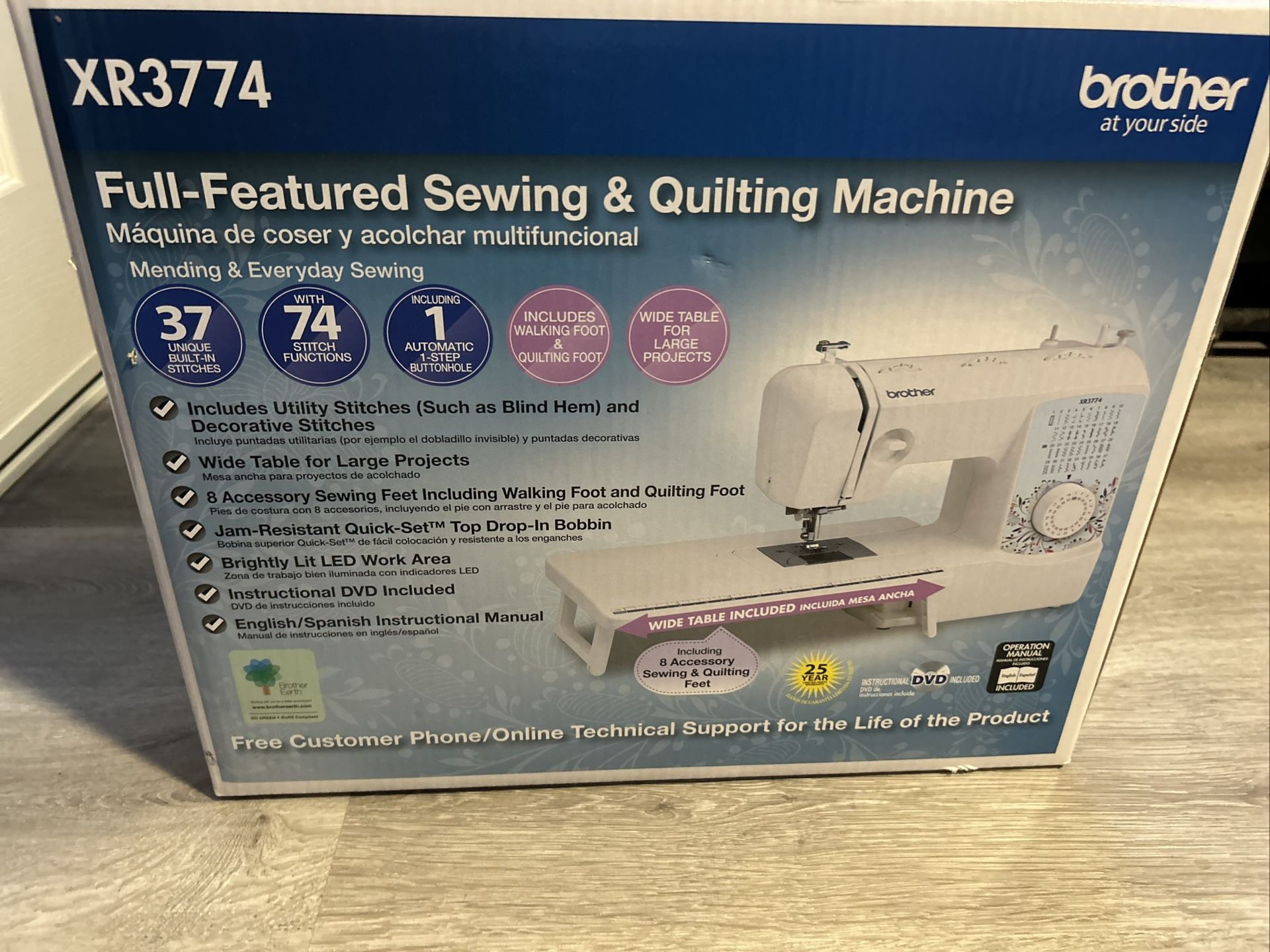 Brother XR3774 Sewing And Quilting Machine