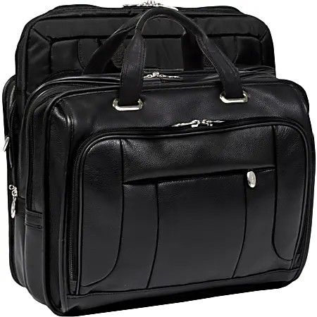 McKlein S Series River West 15715 Fly-Through Checkpoint-Friendly 17" Laptop Case With Detachable Laptop Sleeve