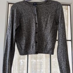 Gap Heather Grey Cardigan Size Small
