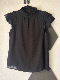 CeCe black blouse