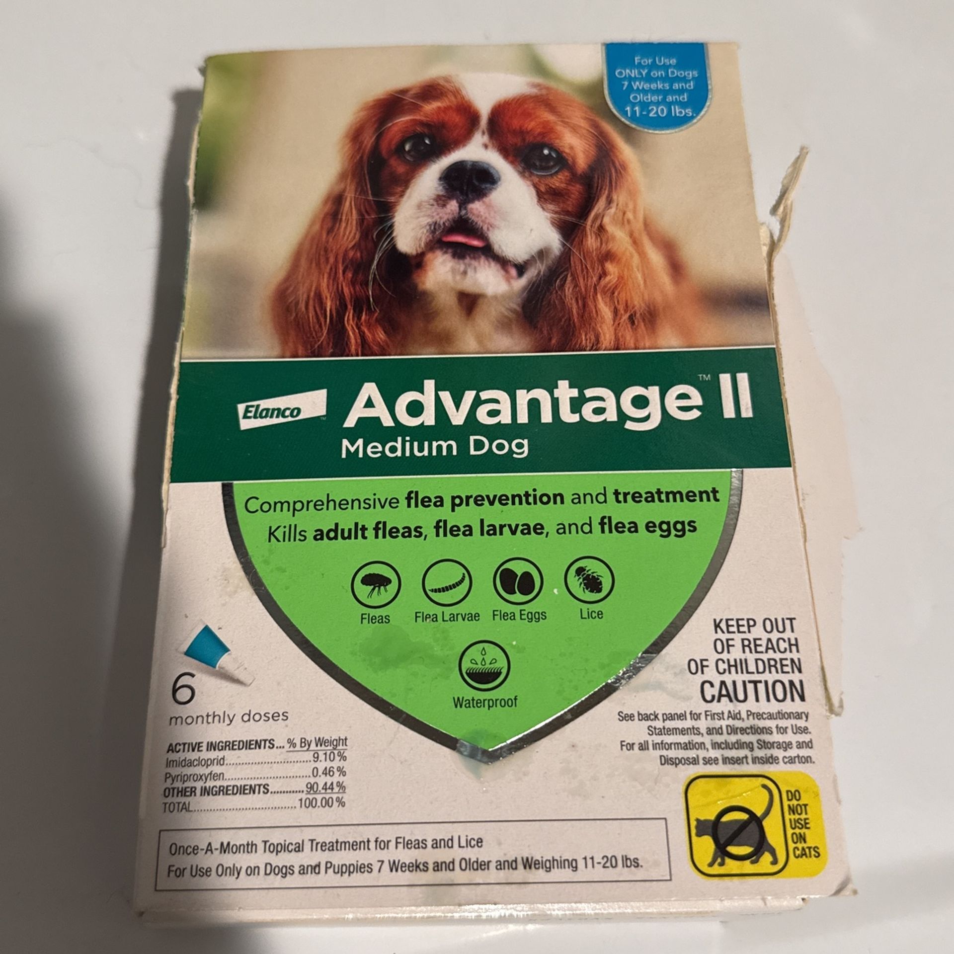 Advantage II MEDIUM DOG 11-20lbs