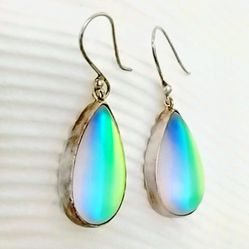 Authentic Alchemia Luminite Waterdrop Earrings By Charles Albert