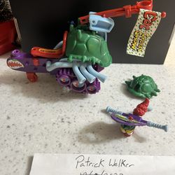1990 TMNT Eat Snow Ski  Sludge Mobile Playmates Teenage Mutant Ninja Turtles