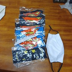 6 New Superhero Masks, Superman,Batman