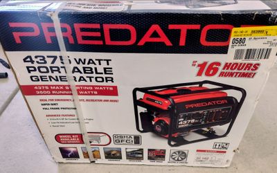 PREDATOR 4375 Watt Gas-Powered Portable Generator – Brand New / Unopened