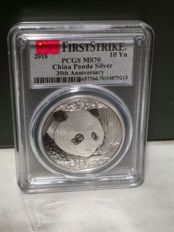 MS70 2018 Silver Panda 30 g