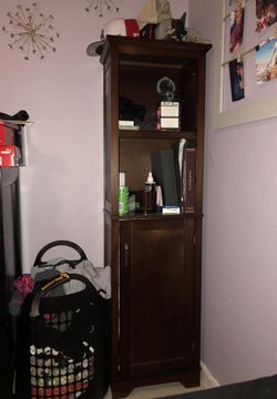 Wooden shelf with cabinet for sale