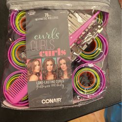 Conair 75pcs Magnetic Rollers W/ Clips 