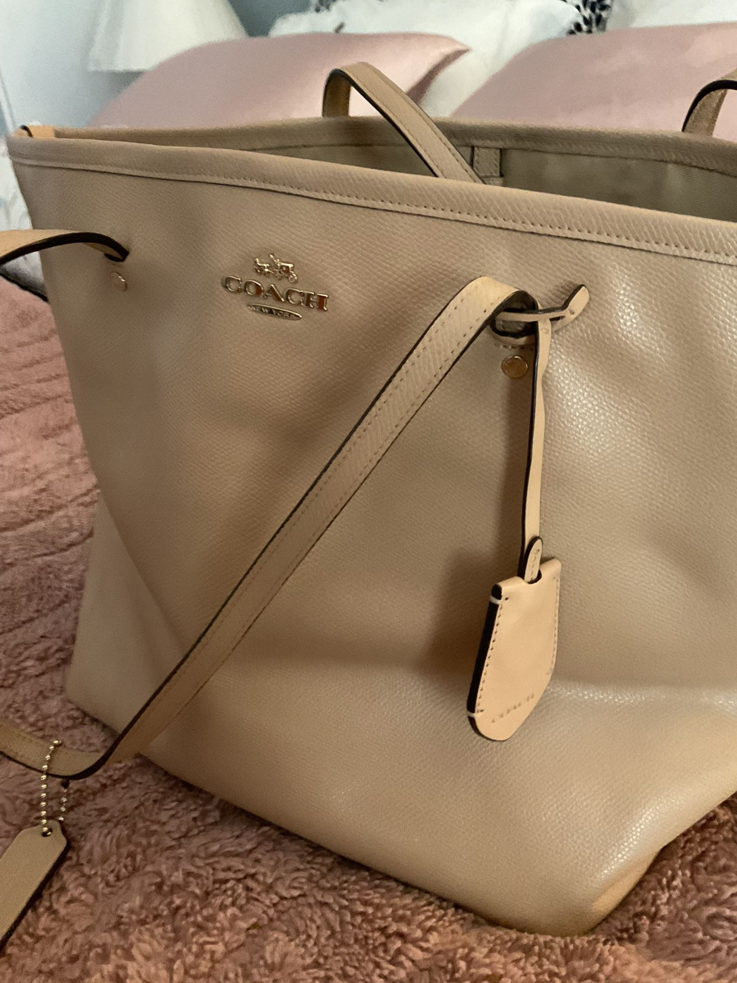 Tote Bag Beige Large Coach