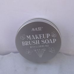 Makeup Brush Soap With Cleaning Pad