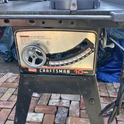10” Craftsman Table Saw