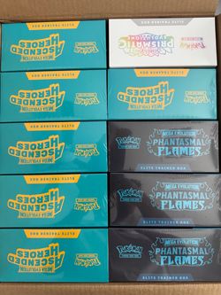 Pokémon TCG Elite Trainer Box Lot of 10