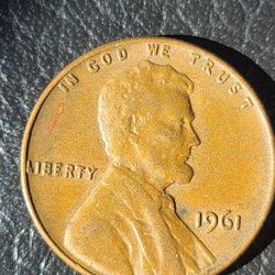 1961 Penny No Mint Mark