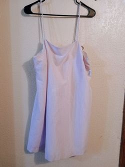 Old Navy Purple Gingham Mini Dress