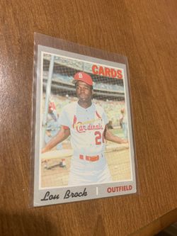 1970 Topps Lou Brock Card