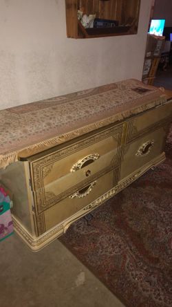 Carpet and cabinet