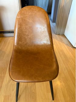 Suede Carmel chairs