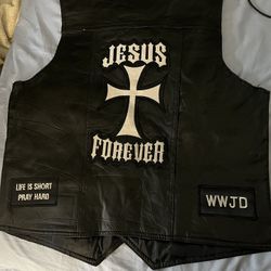 Brand New Leather Vest!!!!