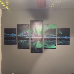 Northern Lights Paining  (5pc)