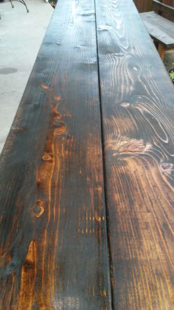 6ft rustic tables indoor outdoor 18 wide 32 tall made by orders