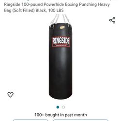 Ringside 100lb Punching Bag With Wall Mount